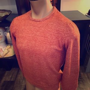 Grayers Burndt Orange Roll Collar Wool Sweater